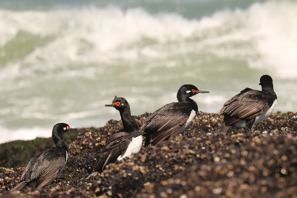 岩鸬鹚(Leucocarbo magellanicus)
