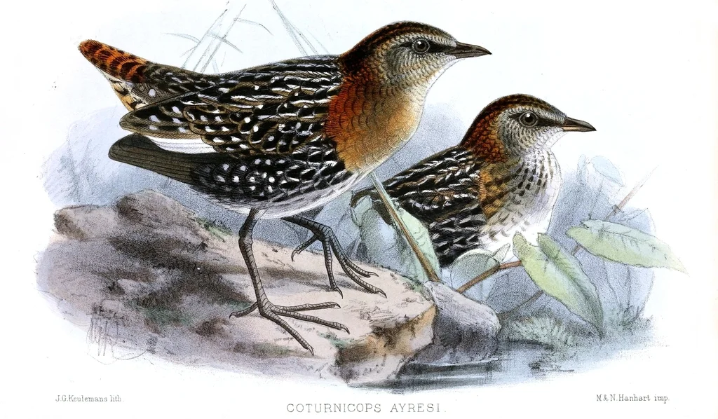 白翅侏秧鸡(Sarothrura ayresi)