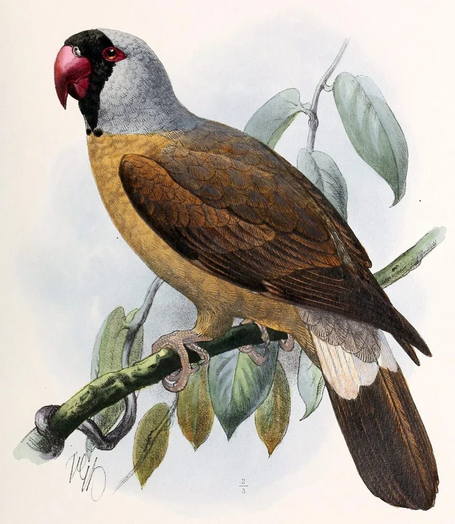 马斯卡林鹦鹉（Mascarinus mascarinus）