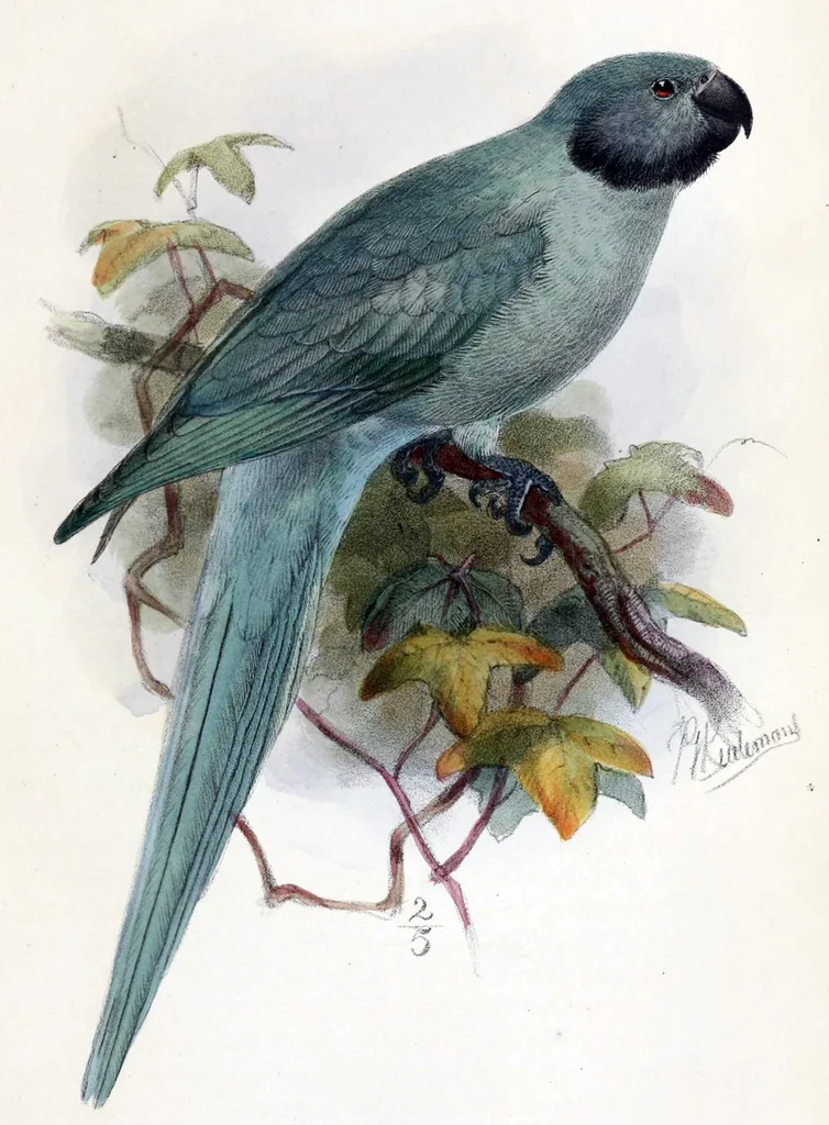 牛顿鹦鹉（Psittacula exsul）