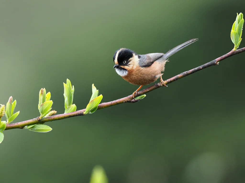 棕额长尾山雀(Aegithalos iouschistos)