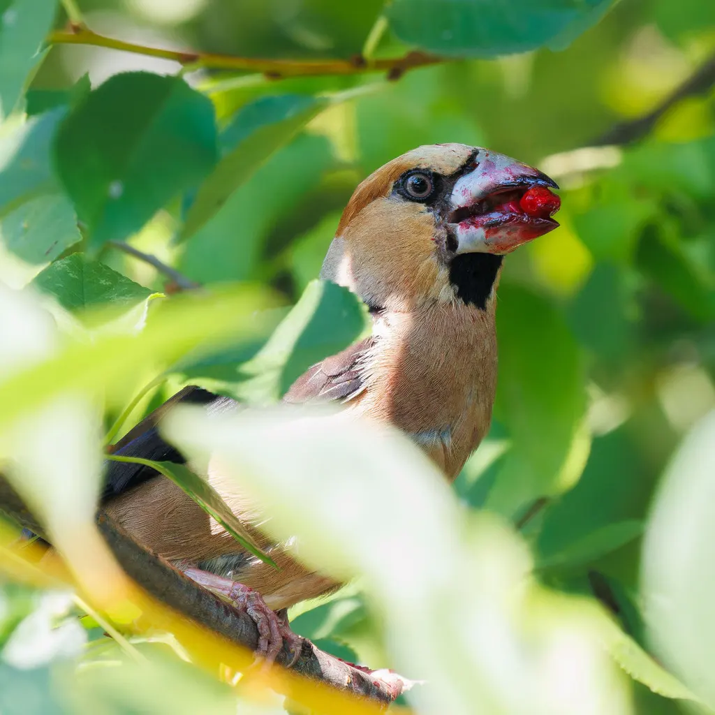 锡嘴雀(Coccothraustes coccothraustes)