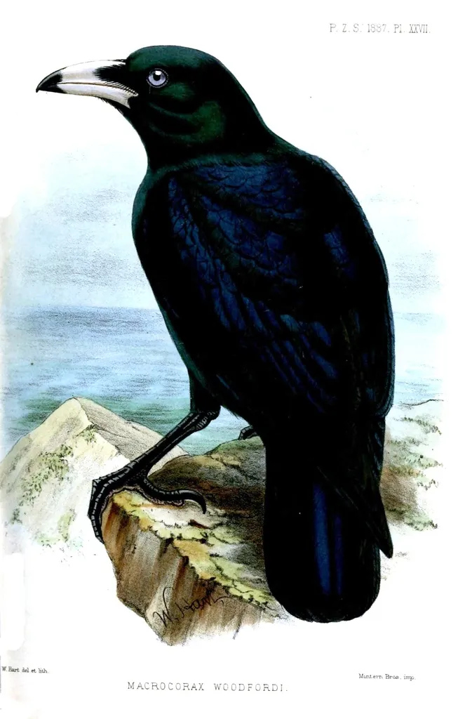 白嘴乌鸦(Corvus woodfordi)