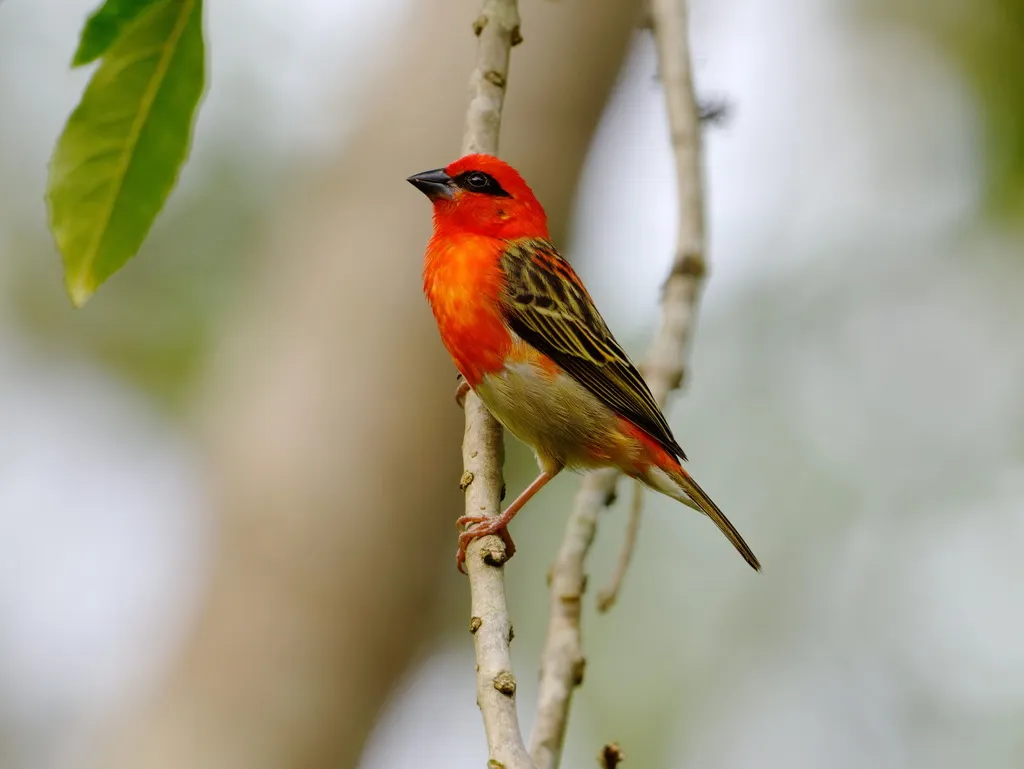 林织雀(Foudia omissa)