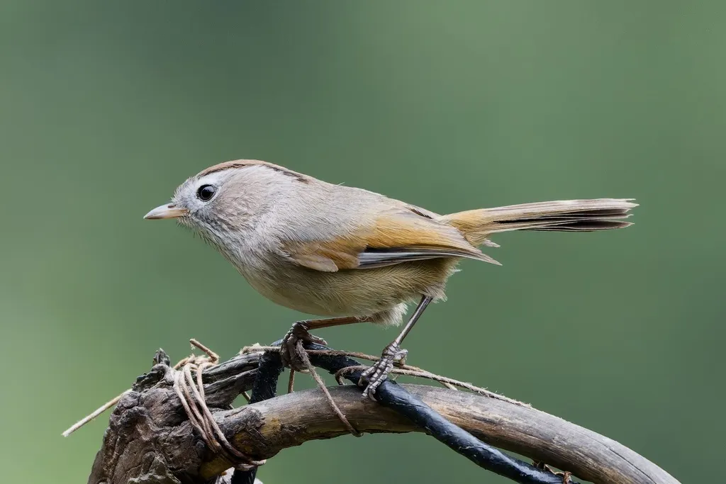 棕头雀鹛(Fulvetta ruficapilla)