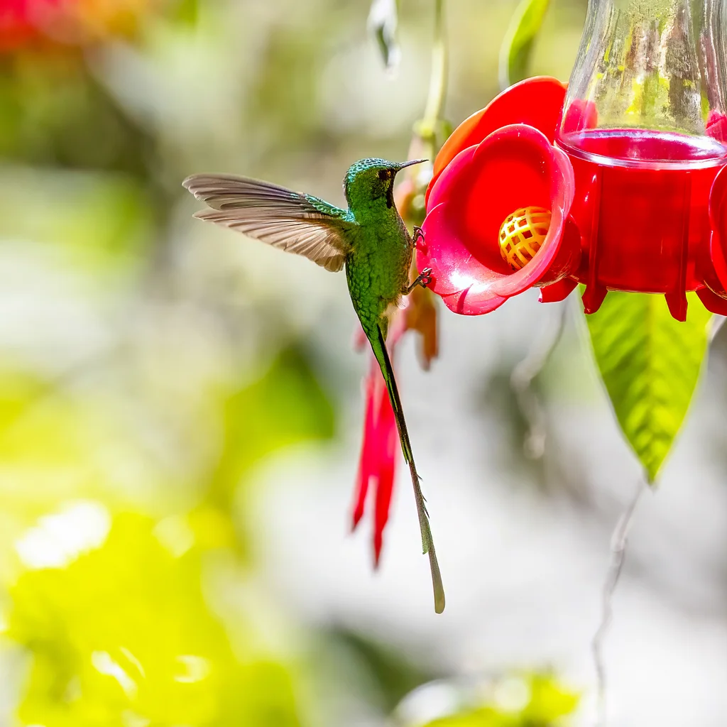 绿带尾蜂鸟(Lesbia nuna)