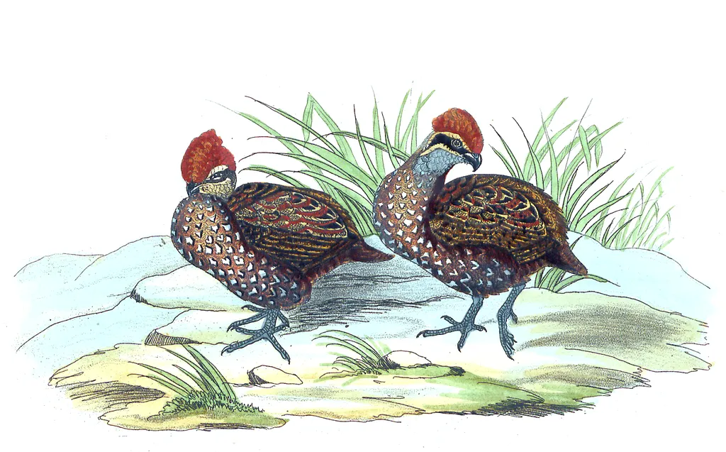纹颊林鹑(Odontophorus balliviani)
