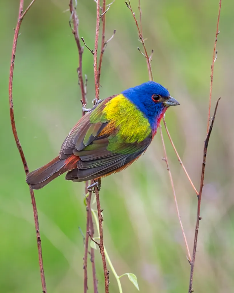 丽彩鹀(Passerina ciris)