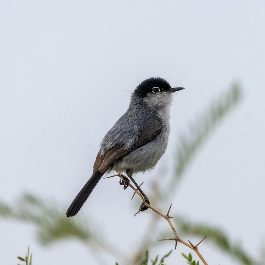 黑尾蚋莺(Polioptila melanura)