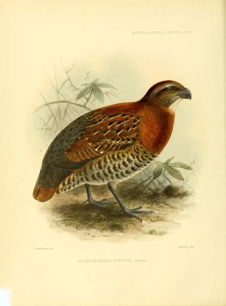 茶脸鹑(Rhynchortyx cinctus)