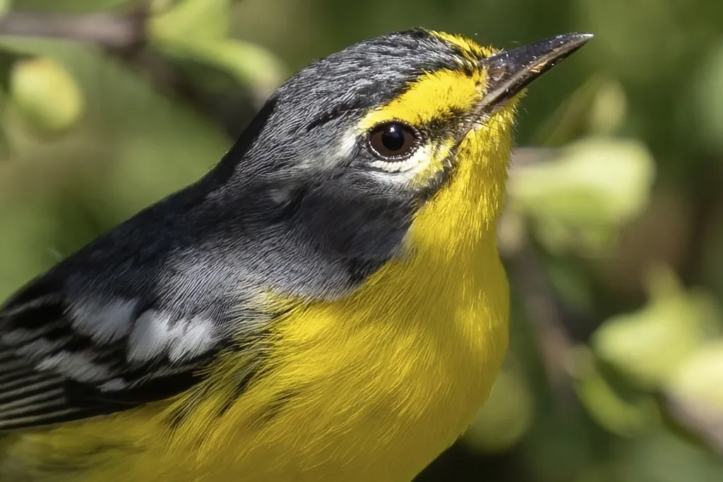 黄腹灰林莺(Setophaga adelaidae)