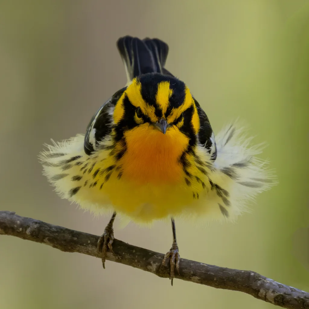 橙胸林莺(Setophaga fusca)