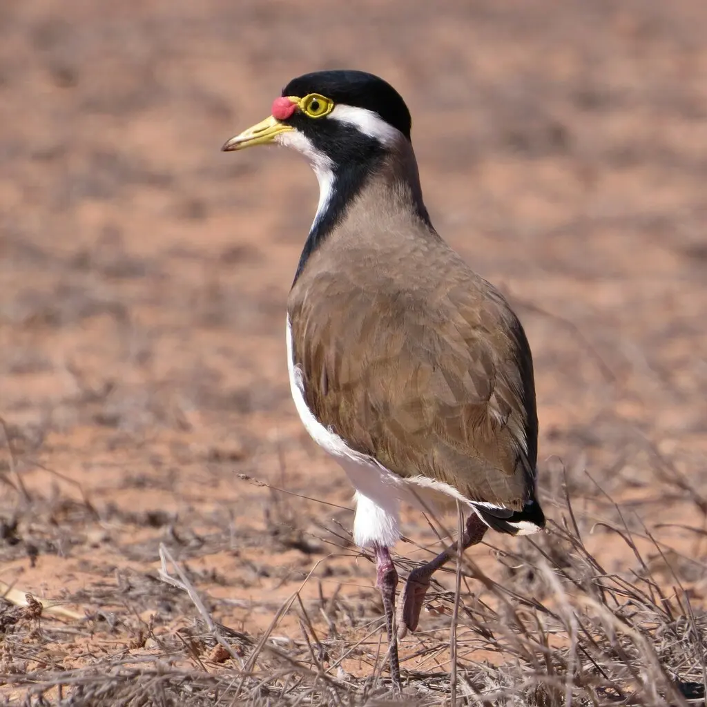三色麦鸡(Vanellus tricolor)