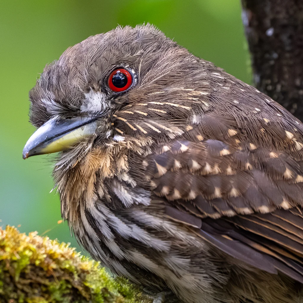 白须蓬头䴕(Malacoptila panamensis)