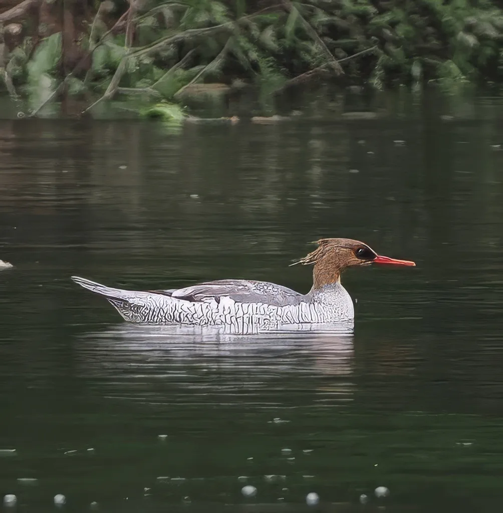 中华秋沙鸭(Mergus squamatus)