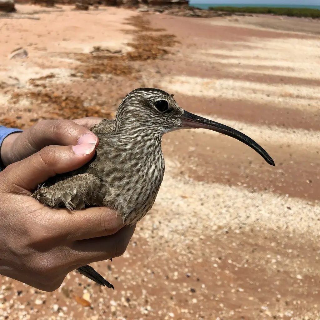 中杓鹬(Numenius phaeopus)