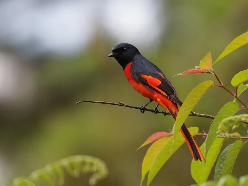 短嘴山椒鸟（Pericrocotus brevirostris）