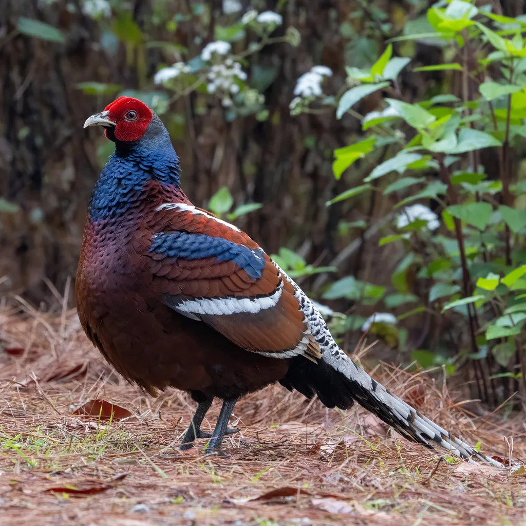 黑颈长尾雉(Syrmaticus humiae)