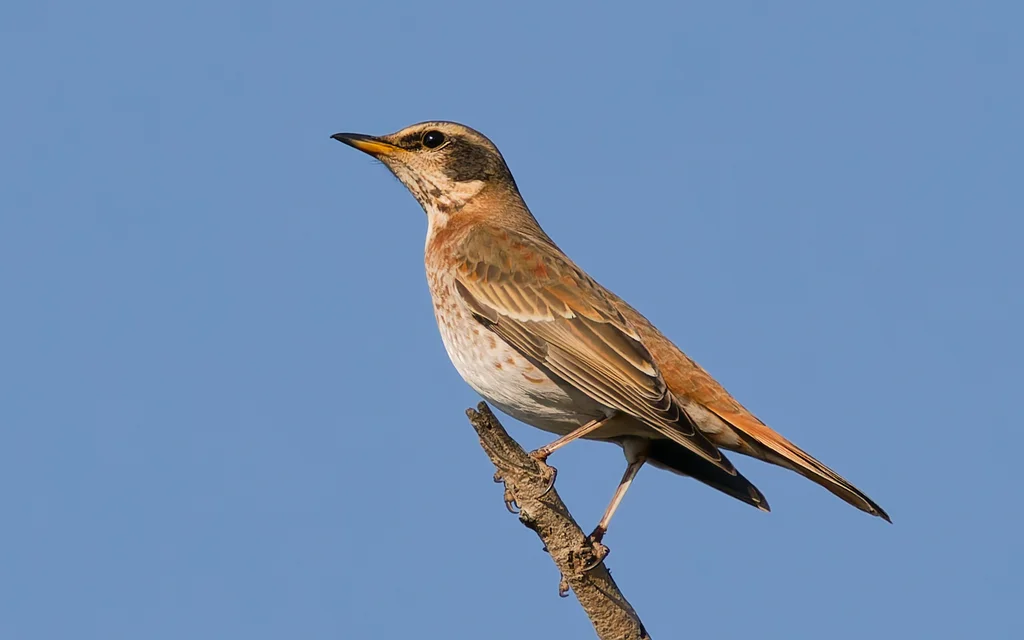 红尾斑鸫(Turdus naumanni)