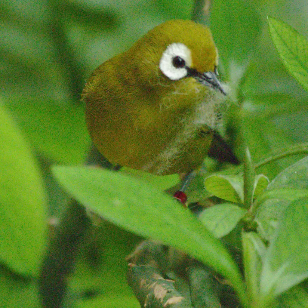 宽翼绣眼鸟(Zosterops poliogastrus)